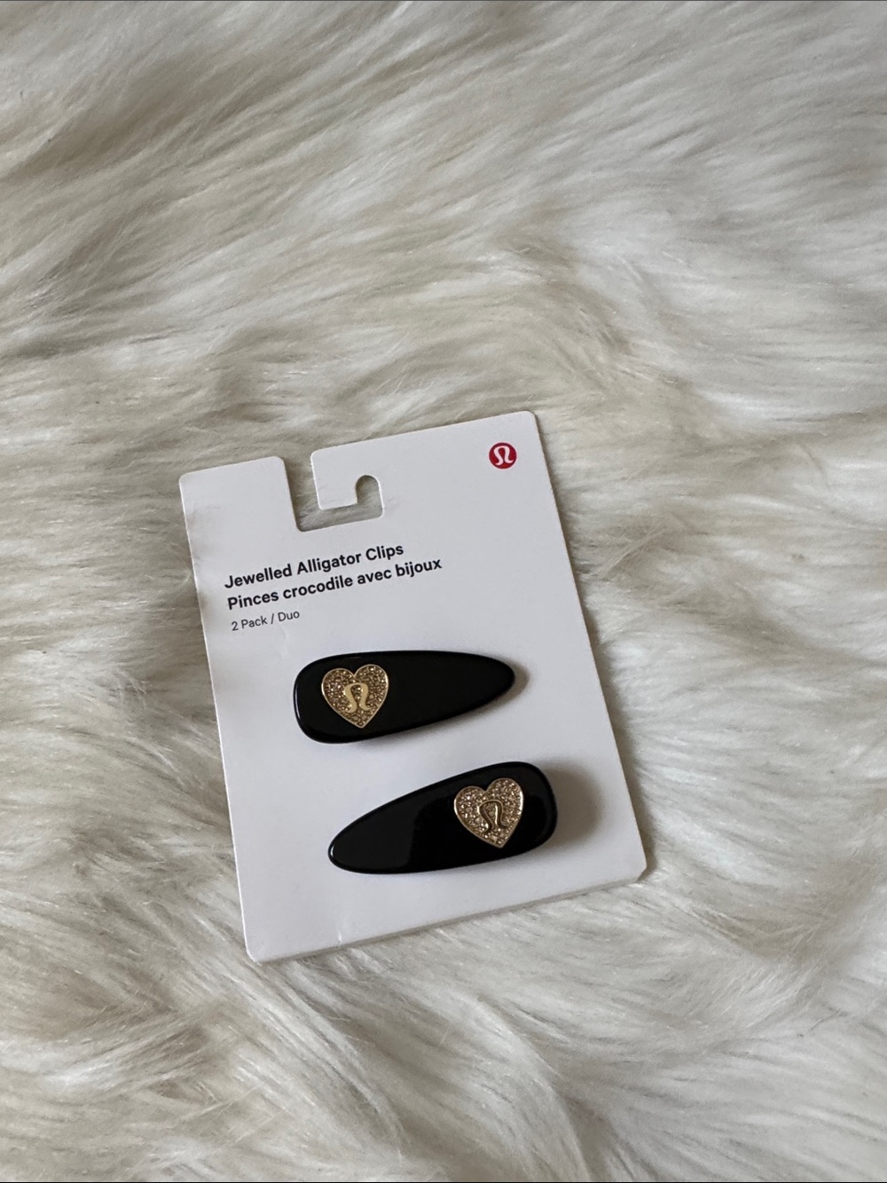 Lululemon Jewelled Alligator Clips - 2 Pack
